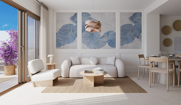 Salon w apartamencie na sprzedaż Mijas Costa
