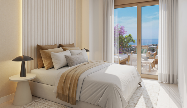 Sypialnia w apartamencie na sprzedaż na Costa del Sol